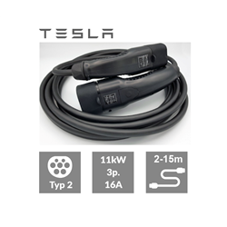 Tesla-Kabel Typ2, 2-15m (bis 11kW) 